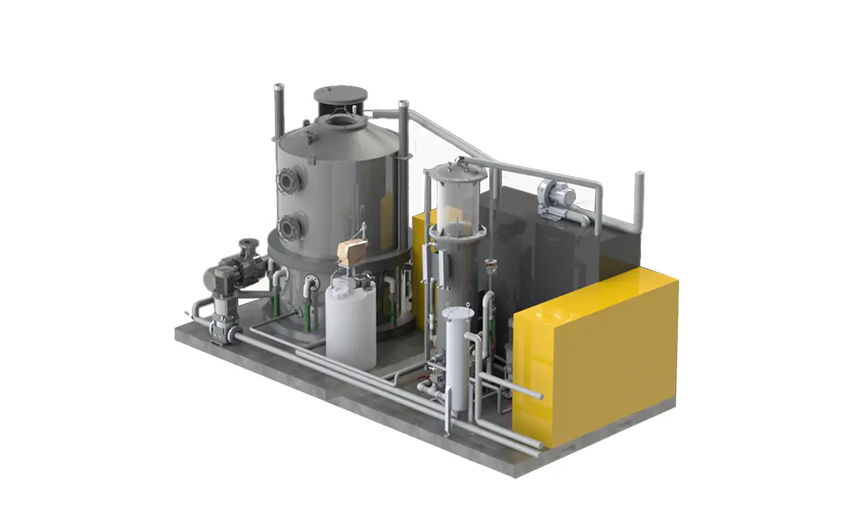 Illustration of Allonnia's SAFF10 model for PFAS removal